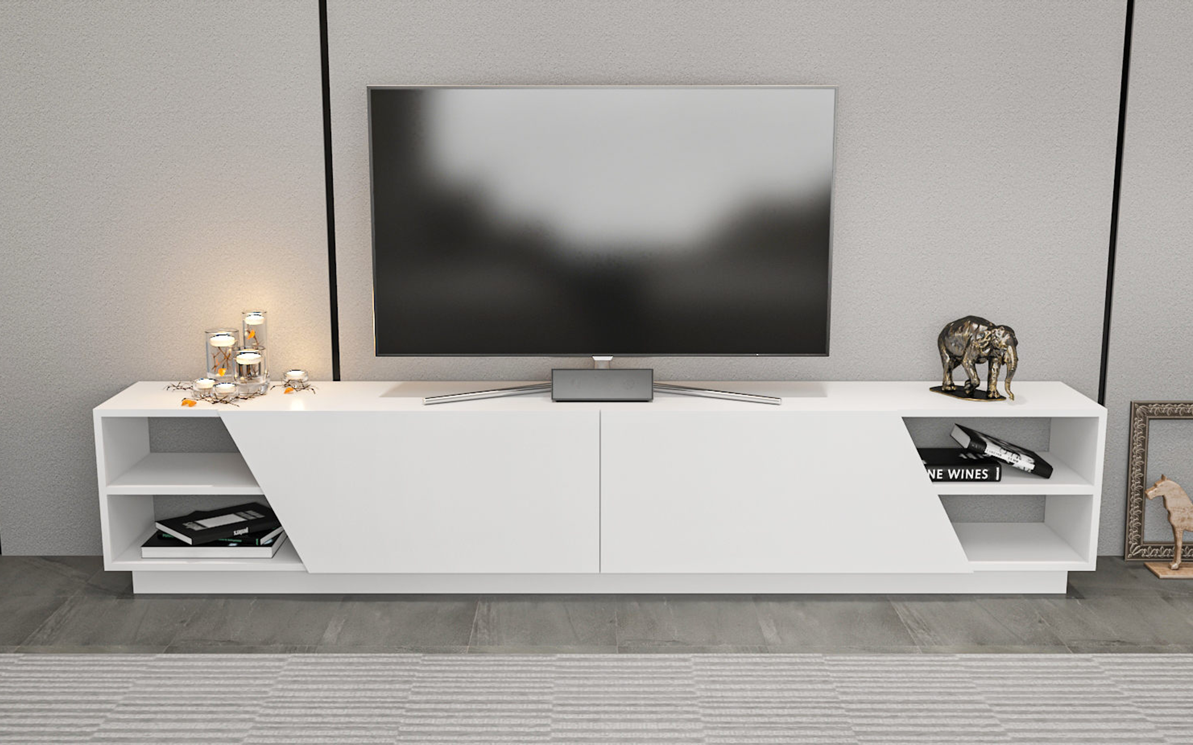 Modul TV Rodos, alb  3